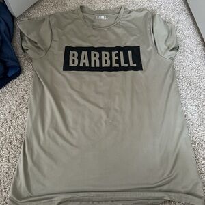 Barbell Olive Green T-Shirt